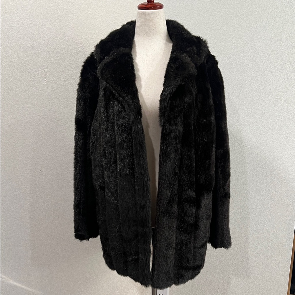 Chic Black Teddy Jacket